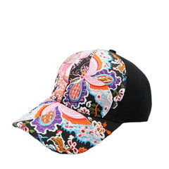 Women Sunscreen Sun Hat Fashion Flower Embroidery Duck Hat Baseball Cap