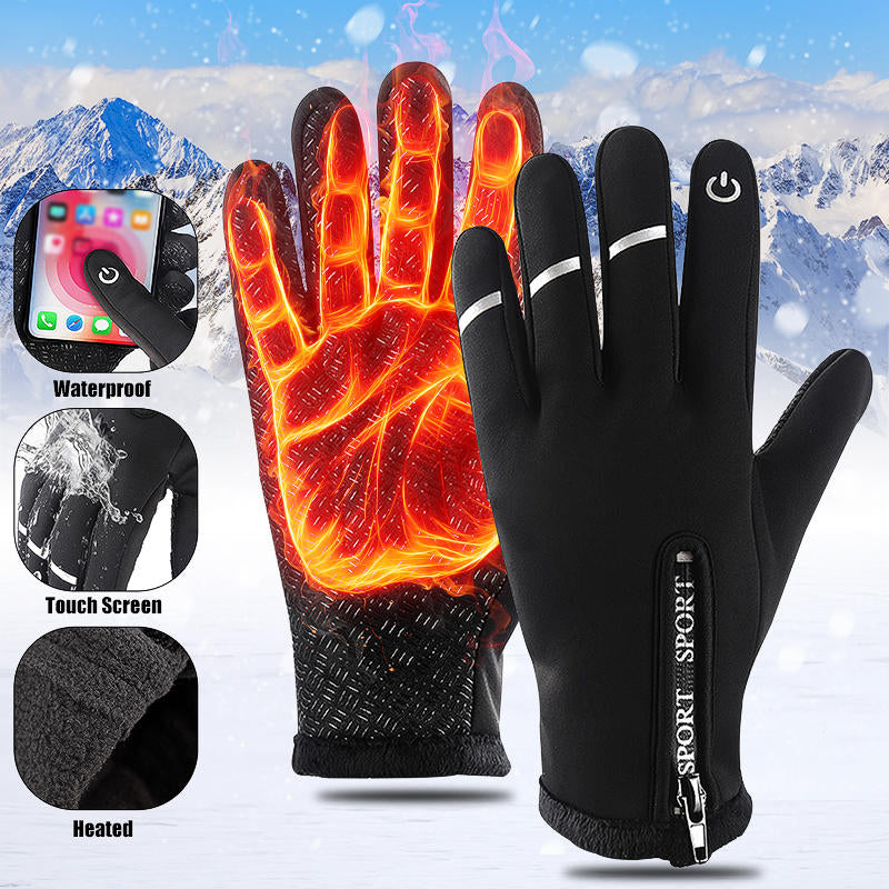 Unisex Thermal Touchscreen Windproof Anti-Slip Driving Gloves