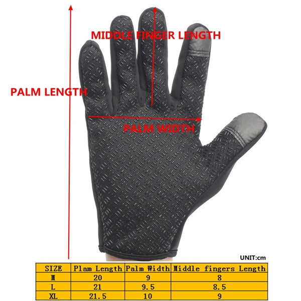 Windproof Touchscreen Winter Sports Full Finger Gloves