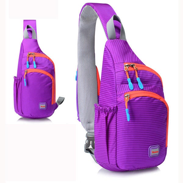 Unisex Men Women Waterproof Nylon Chest Outdoor Sport Crossbody Bag