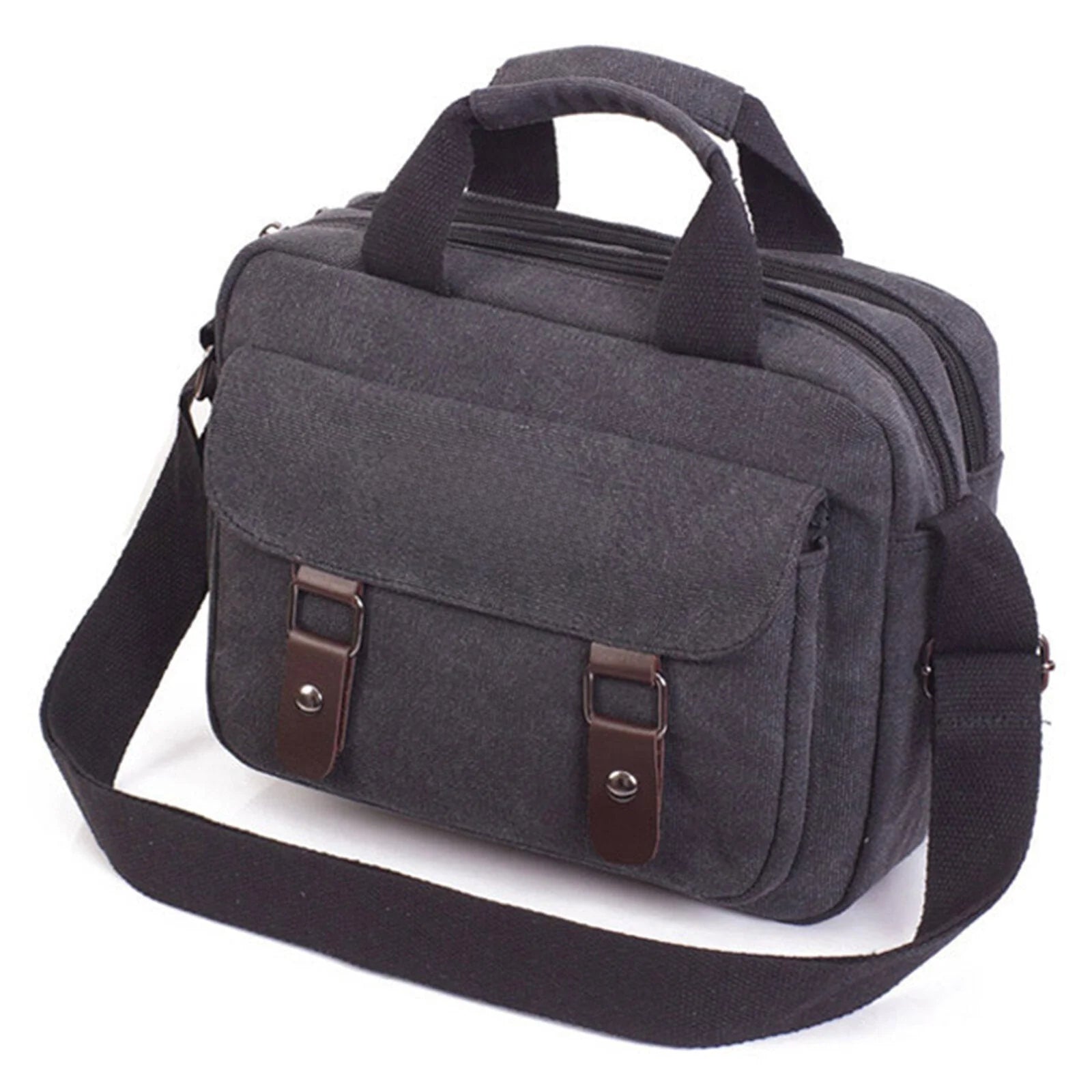 Men's Canvas Outdoor Large Capacity Wear-Resistant Shoulder Messenger Bag