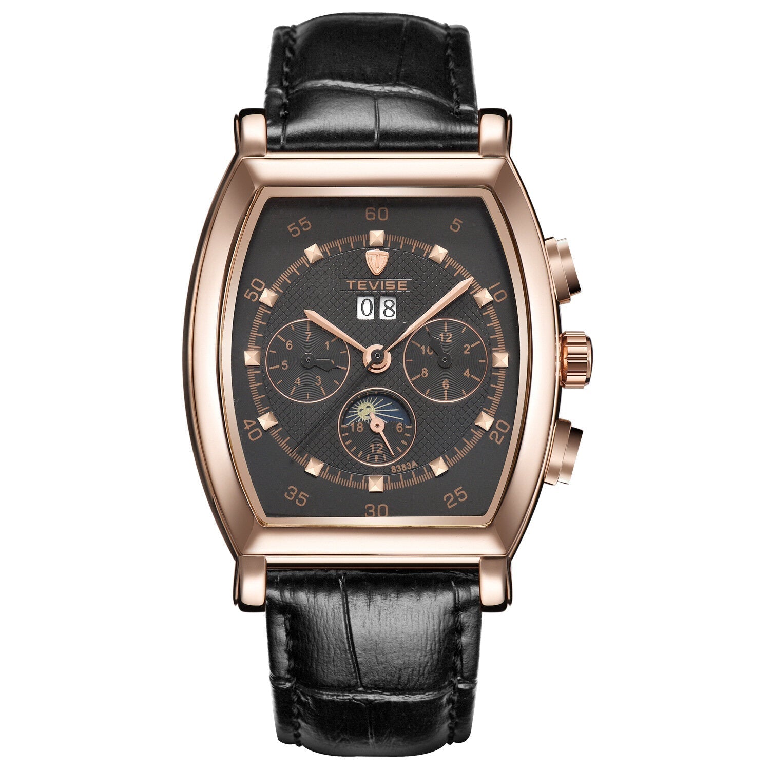Week Date Display Automatic Mechanical Watch Business Style Men Wrist Watch