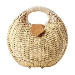 Women Tote Handbag Summer Beach Bag Straw Bag Rattan Bag Handbag