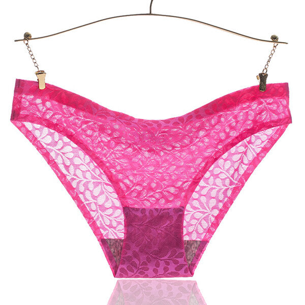 Women's Seamless Low Waist Thongs - Sexy Elastic Panties