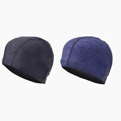 Oversized Nylon Spandex Waterproof Swimming Cap Men Women Letter Print Earmuffs Beanie Hat