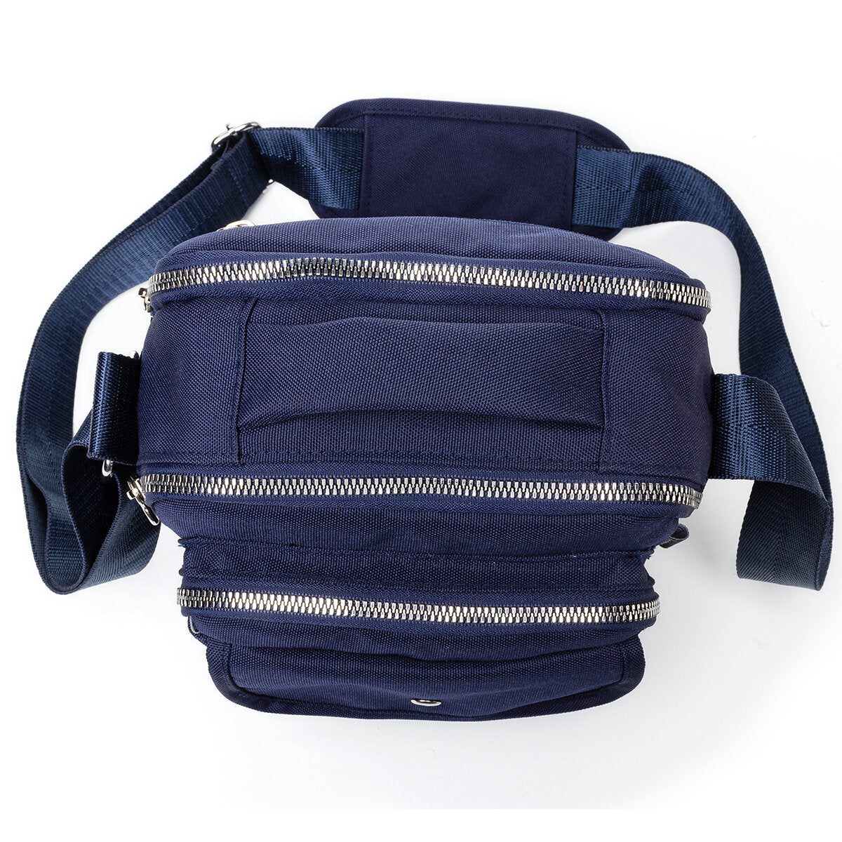 Women Nylon Large Capacity Zipper Crossbody Bag Multi-compartment Shoulder Messenger Bag