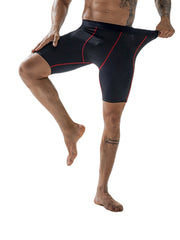 Men Stretch Slim Sport Quick Dry Pocket Mid Waist Breathable Thin Fitness Shorts