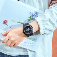 Fashion Alarm Clock Luminous Display Shockproof Couple Dual Display Digital Watch