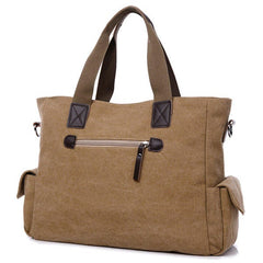 Large Capacity Men Women Canvas Multifunctional Crossbody Bag Outdoor Handbag