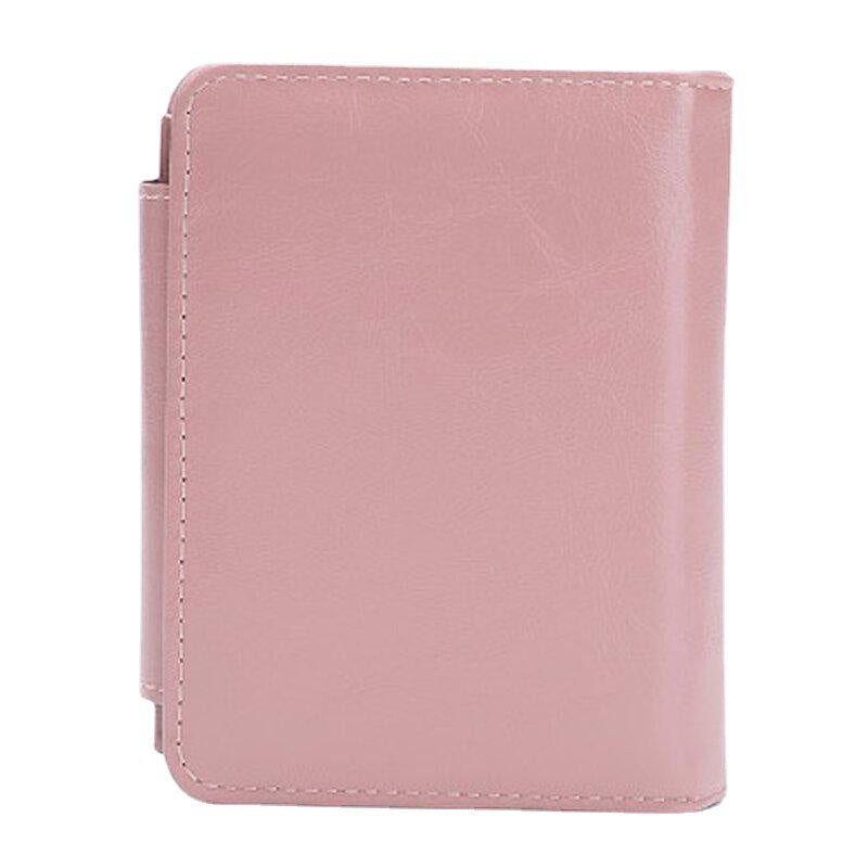 Women Trifold Short Multifunction Wallets PU Leather 13 Card Slot Coin Purse Money Clip