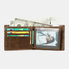 Women Genuine Leather RIFD Multifunctional Multi-card Slots Money Clip Wallet Purse Coin Purse