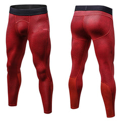 Fitness Quick Dry Stretch Tights Running Trousers Men's Casual 3D Printed Pants