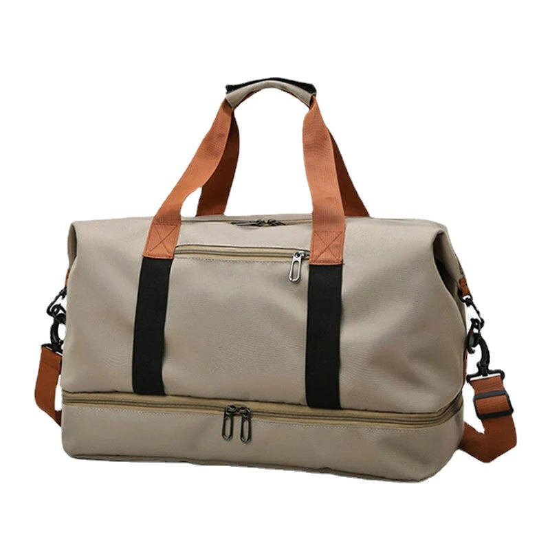 Unisex 32L Waterproof Oxford Crossbody Bag with Multi-Pockets for Summer Travel