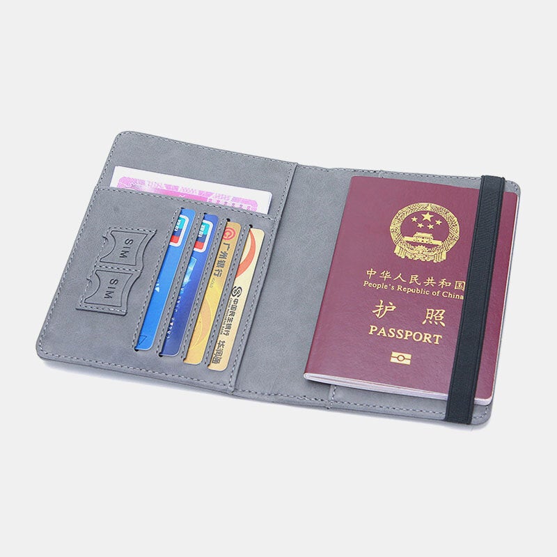 RFID Blocking Travel Multifunctional Card Slots Passport Storage Bag Wallet