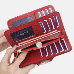 Multi-slots Long Wallet Card Phone Holder Purse For Women