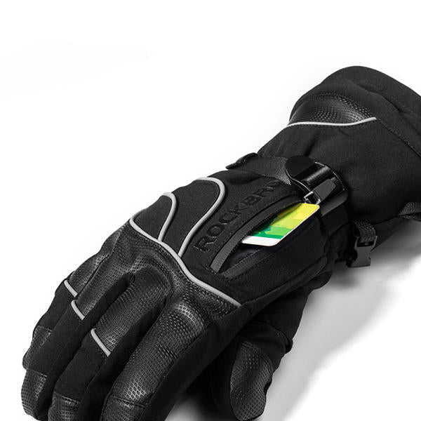 Over -30 degree Thermal Ski Gloves Waterproof Snowmobile Snowboard Glove Snow Unisex Snowboarding Fleece Skiing Gloves