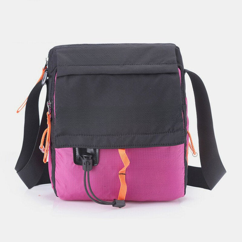 Men's Waterproof Nylon Crossbody Travel Bag for Outdoor Use