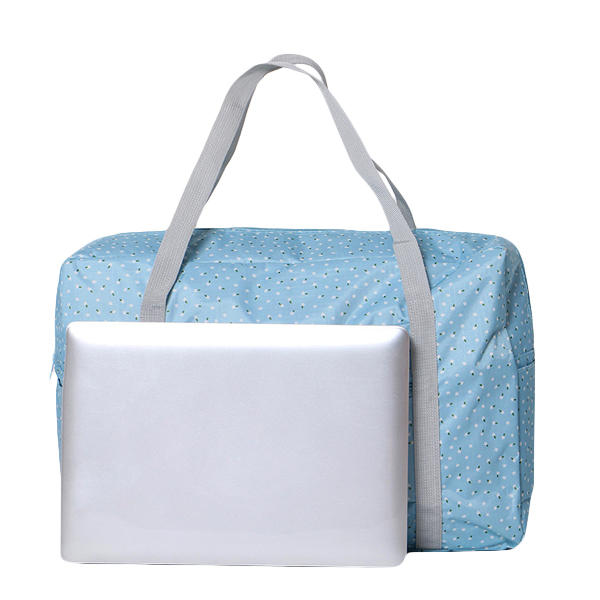 Women Nylon Little Flowers Travel Bag Floral Duffel Bag Luggage Bag Handbag