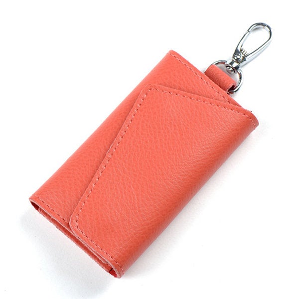 Unisex Genuine Leather Multifunctional Car Key Holder Card Holder