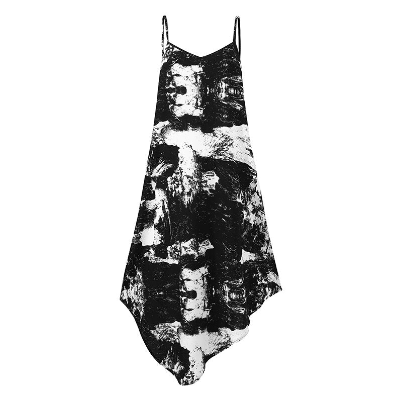 Women Summer Floral Dress Holiday Strappy Button Dresses Hiking Walking Travel Beach