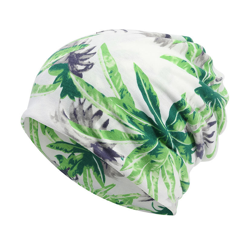 Unisex Multipurpose Tree Print Cotton Headpiece Scarf Cap Soft Warm Beanie
