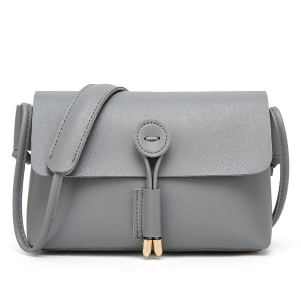 Women PU Leather Hasp Shoulder Bags Vintage Flap Crossbody Messenger