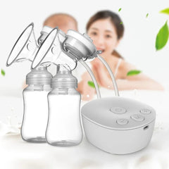 Double Electric Breast Pump with USB, Dual Nipple Suction & 150ml Baby Milk Bottle
