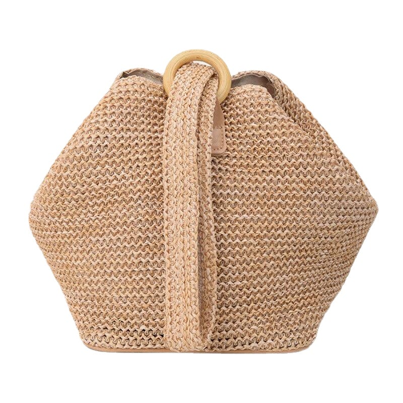 Women Travel Summer Beach Large Capacity Straw Handbag Shoulder Bag