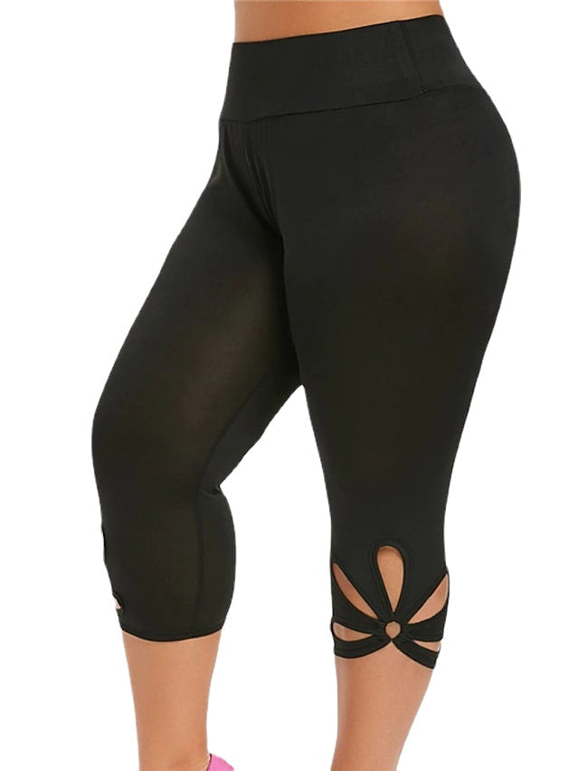 Women's Casual Vacation Calf-Length Solid Color Pants