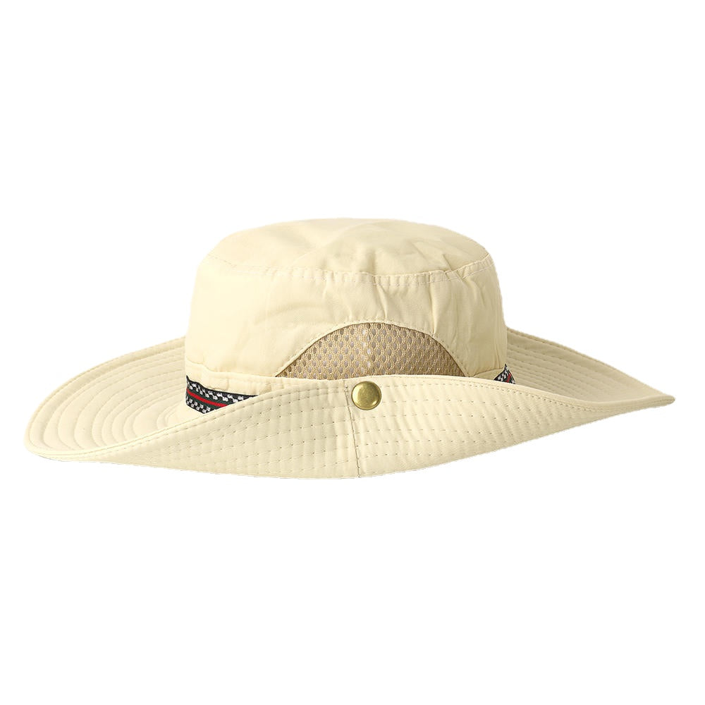 Men Woman Quick-drying Fisherman Bucket Hat Foldable Visor Hat With Embroidery