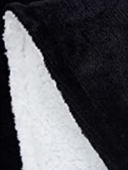 Women's Oversized Plush Fleece Hoodie Nightgown - Warm Winter Pajamas with Pocket, Long Sleeve for Home & Bed