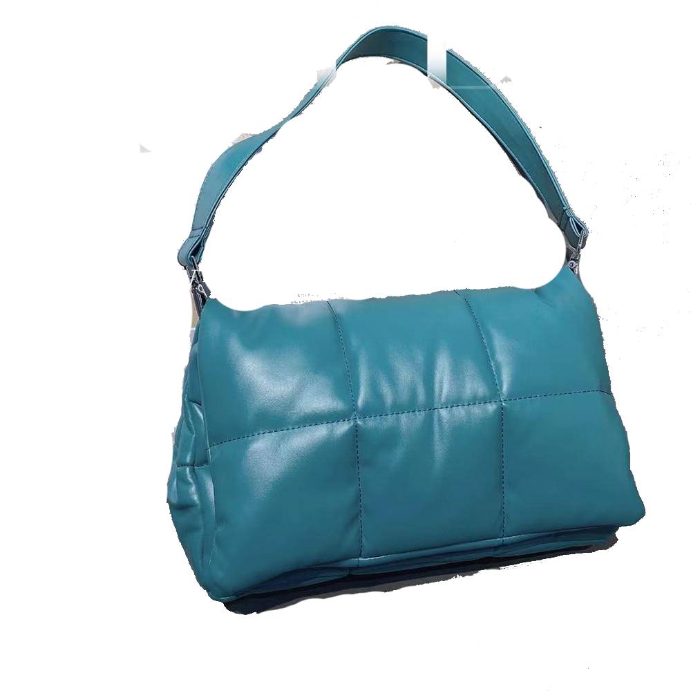 Simple Design Quilted Leather Sling Shoulder Bags Large Square Square Women Clutch Handbags and Purse