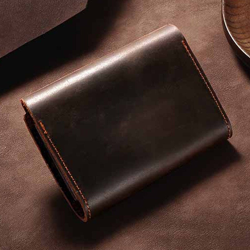 Men Genuine Leather Multi-card Slot Card Holder Retro Large Capacity Organ Case Money Clip Wallets