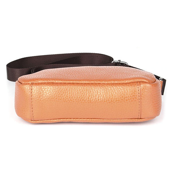 Women Genuine Leather Cowhide Casual Shoulder Bag Phone Crossbody