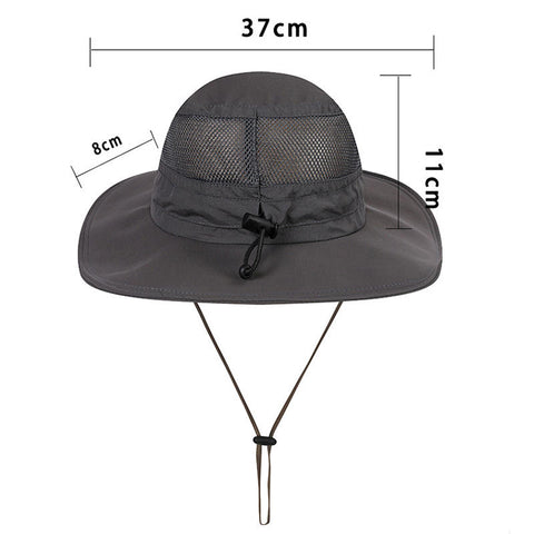Men Women Sun UV Protection Quick-drying Waterproof Visor Fishing Hat Travel Sport Mountaineering Fisherman Cap