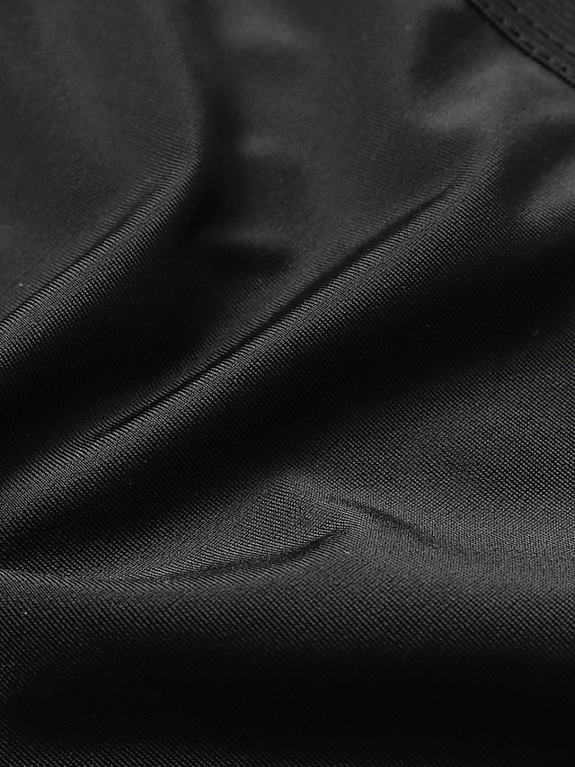 Women's Swimwear One Piece Monokini Normal Swimsuit Tummy Control Slim Solid Color Striped Black Bathing Suits Sports Sports Basic