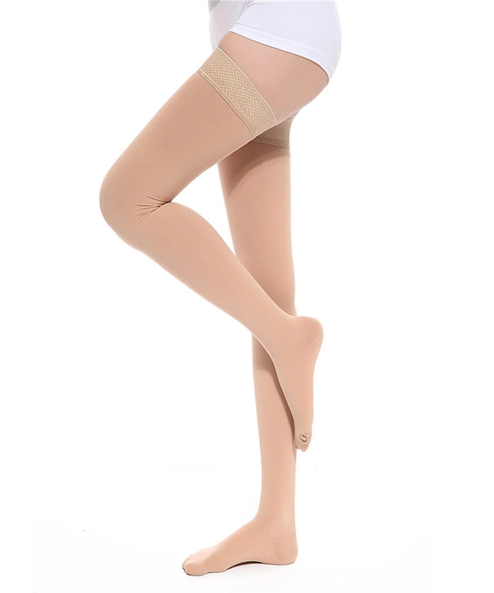 A Pair Two Stage Long Tube Health Care Long Leg High Elastic Stockings Blood Anti Stockings Thin Leg Compression Socks Pressure Pregnant Women Edema