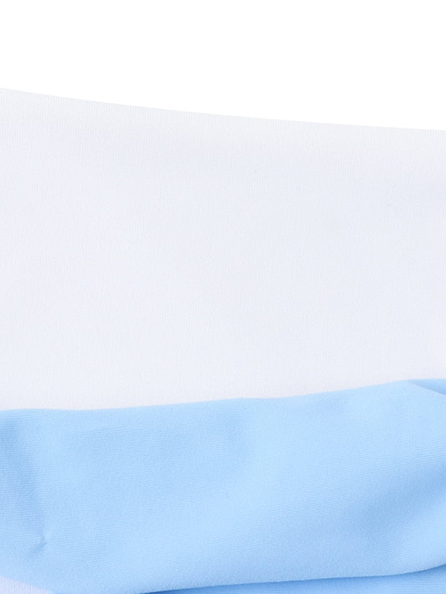 Women's Swimwear Bikini 2 Piece Normal Swimsuit Glitter Solid Color White Black Blue Purple Yellow Plunge Bathing Suits Sexy Vacation Fashion / New / Padded Bras