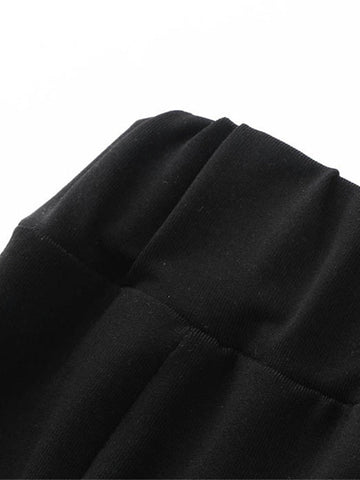 Women's Swimwear Cover Up Swim Shorts Plus Size Swimsuit High Waist Lace Elastic Waist for Big Busts Pure Color Black Bathing Suits