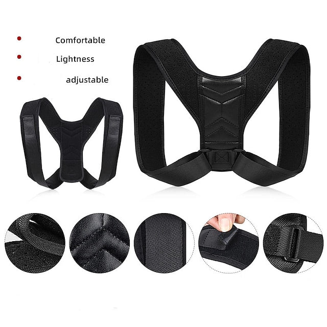 Posture Corrector for Women and Men Adjustable Upper Back Brace for Posture Hunchback Support and Providing Pain Relief from Neck Shoulder and Upper Back