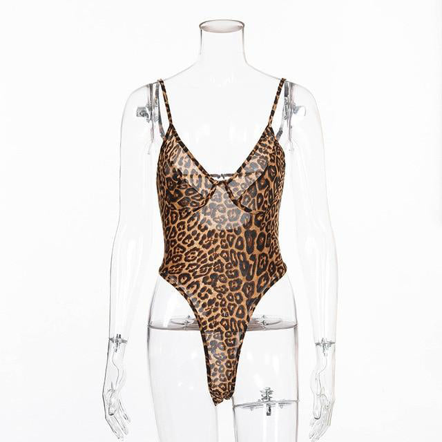 Sexy Floral Embroidery Hollow Out Bow Tie Sheer Lace Bodysuit For Women