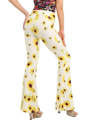 Women's Wide Leggings Print Micro-elastic Comfort Pants