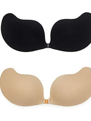 ladies sexy reusable invisible strapless self adhesive push-up bra stick on gel backless for women