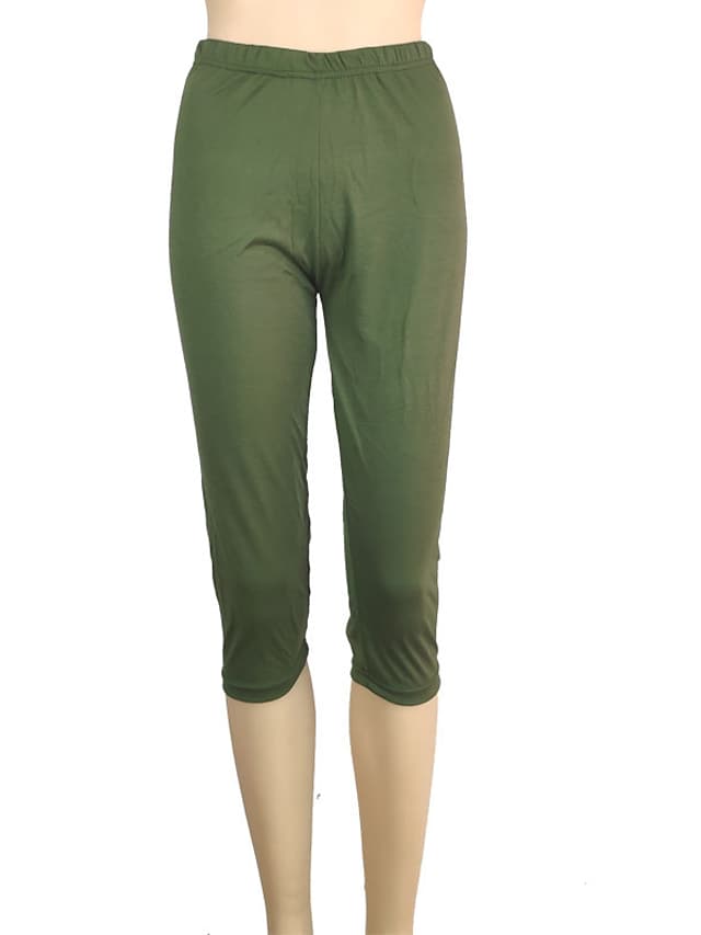Women's Daily Yoga Stretchy Cotton Blend Lightweight Sports High Waist Capri shorts