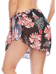 Women's Swimwear Cover Up Swim Shorts wrap Normal Swimsuit Printing Floral Bathing Suits New Vacation Fashion, Sexy, Modern