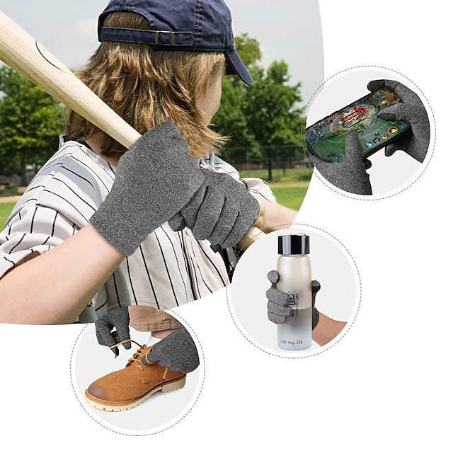 Touchscreen Waterproof Winter Gloves for Men & Women - Non-Slip, Windproof for Cycling, Driving, Running, Hiking