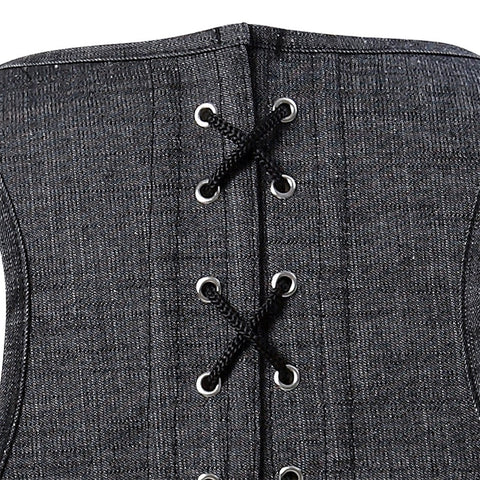 Grey Long Series Court Sculpting Top Super Abdominal Tunic Vest