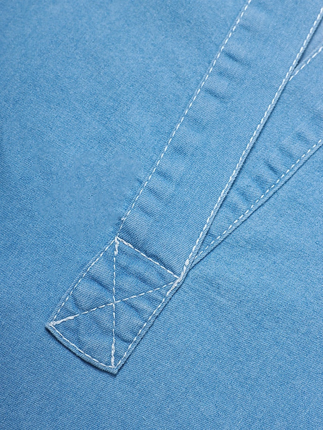 Women's Maxi Denim Dress - Sleeveless Shift with Pockets for Summer