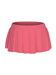 Women's Skirt Mini Polyester Black White Pink Blue Skirts Summer Pleated Fashion Bar Weekend