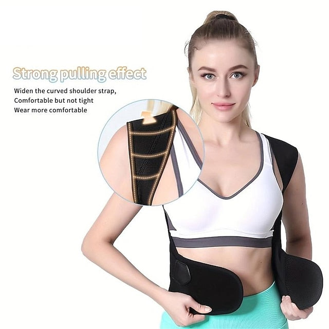 Posture Corrector For Women And Men, Adjustable Upper Back Brace With Clavicle Support For Neck, Shoulder And Upper Back